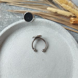 Основа для кольца с сеттингом 12 мм 1 шт, косо припаяно