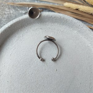 Основа для кольца с сеттингом 10 мм 1 шт, косо припаяно